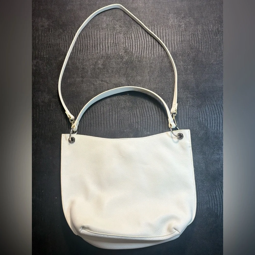 White Leather Ted Baker Crossbody Purse - Picture 10 of 11